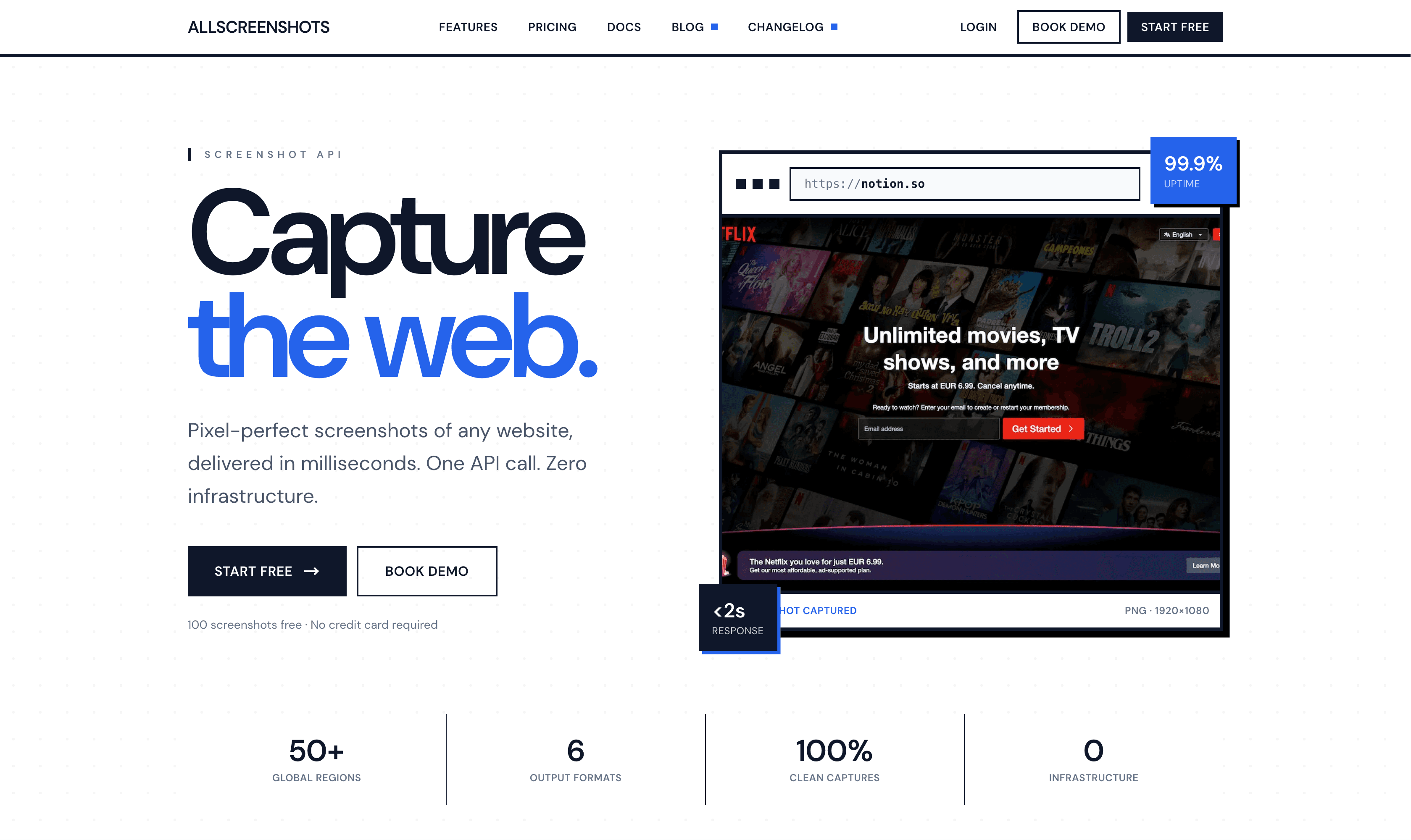 Allscreenshots - Screenshot any website with one API call image 1