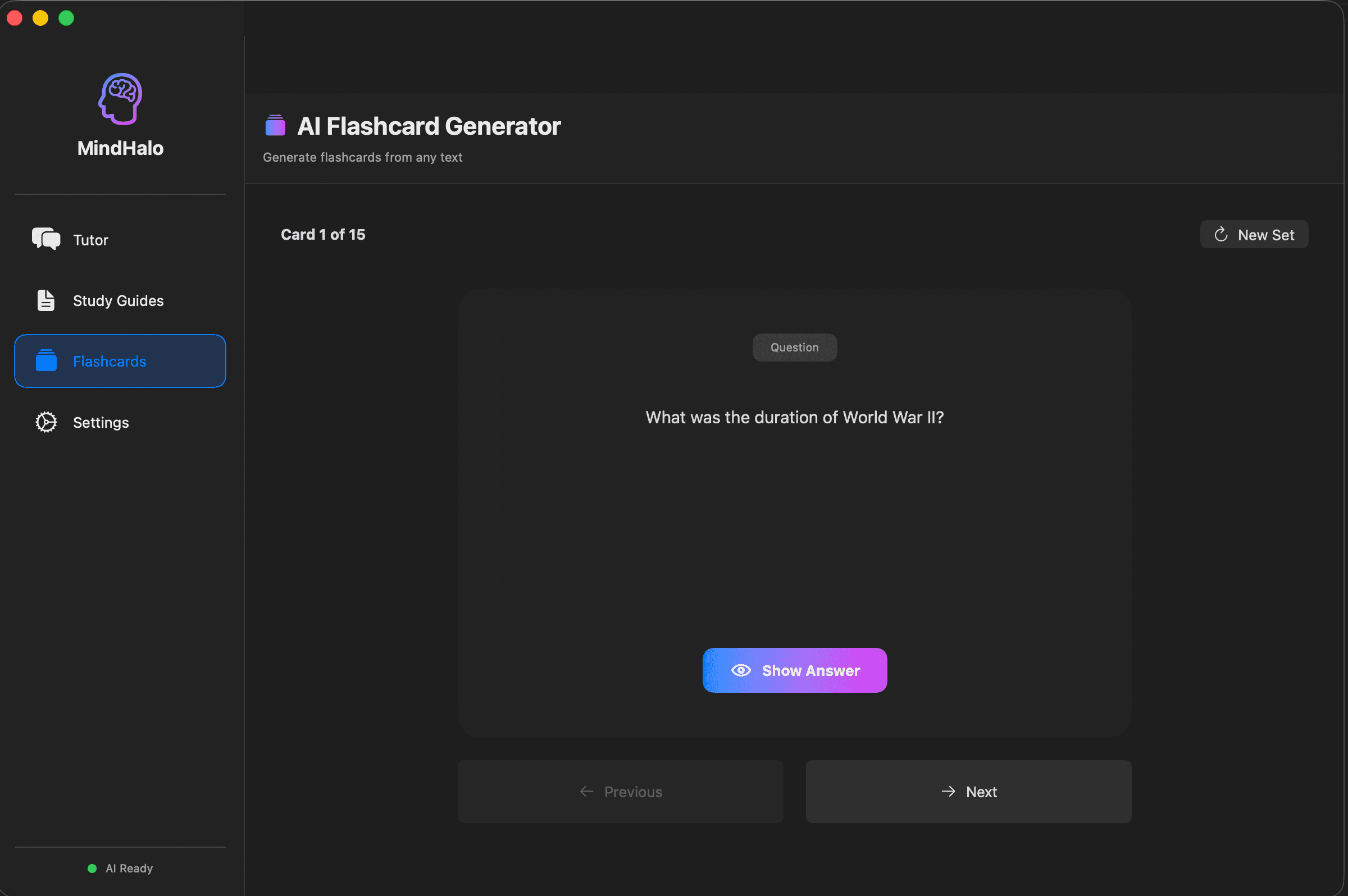 MindHalo — Native AI Study Assistant for macOS image 2