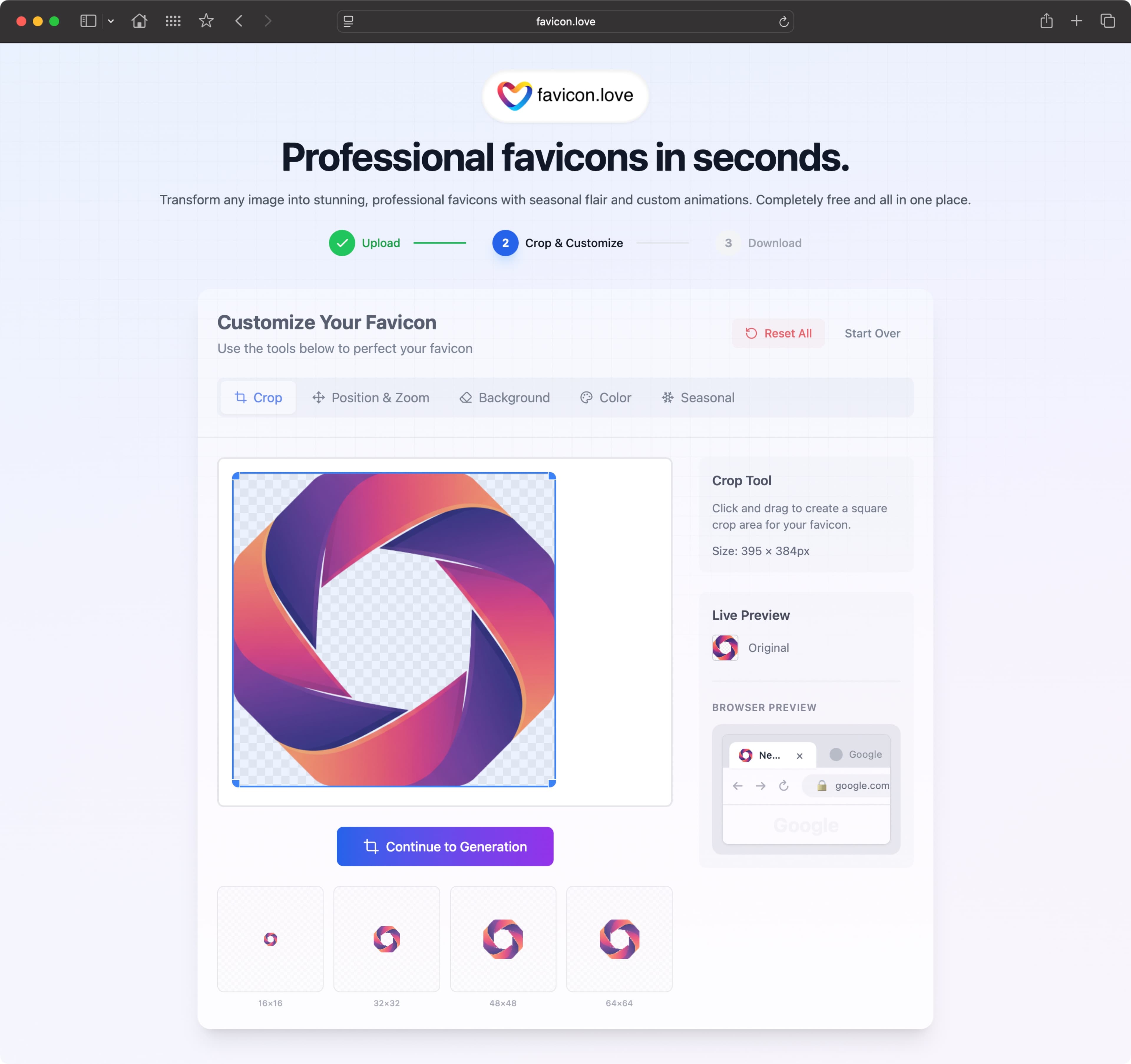 favicon.love - Professional Favicon Generator image 3