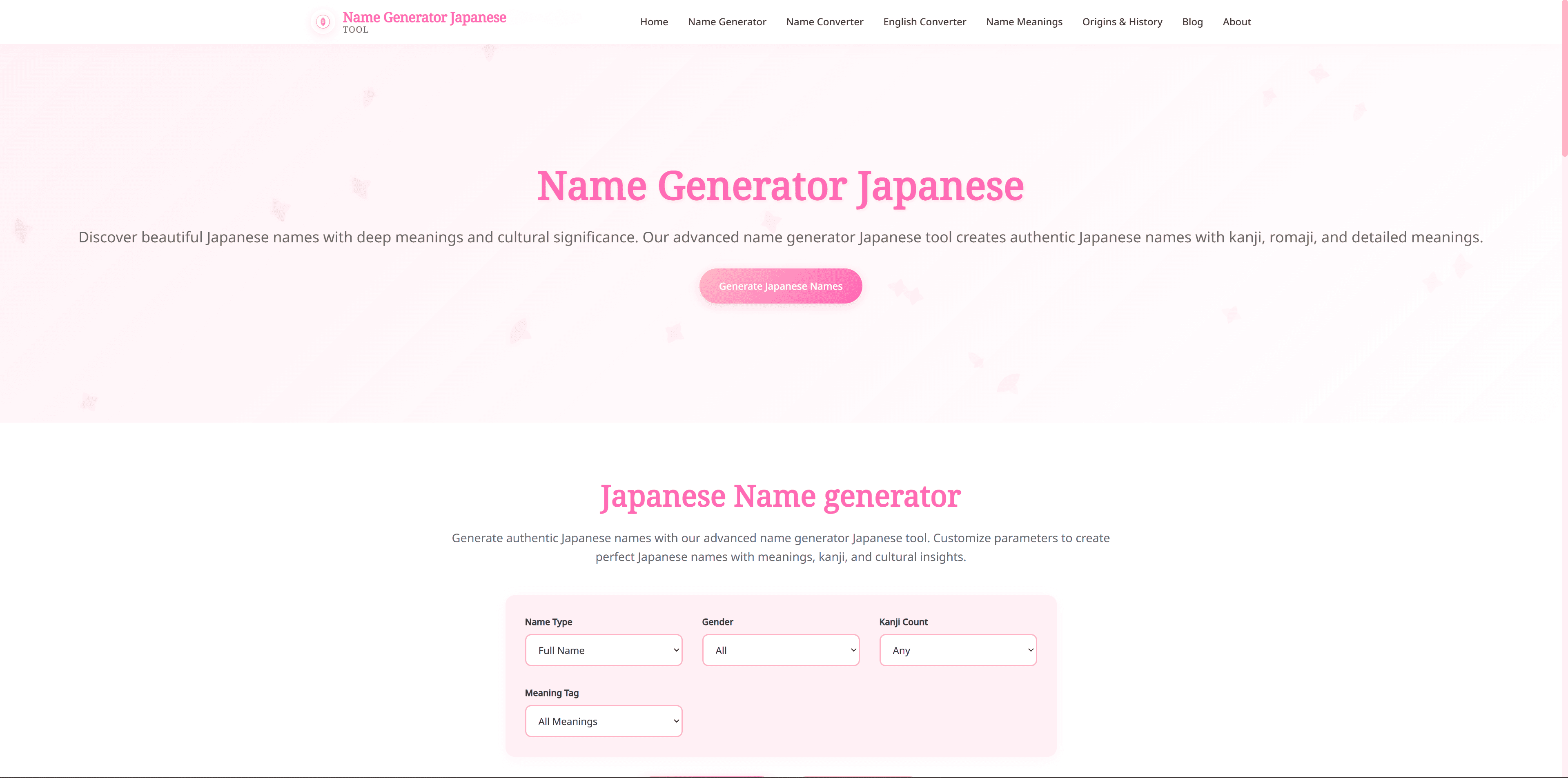 Japanese Name Generator- Best Japanese Name Generator Tool image 1
