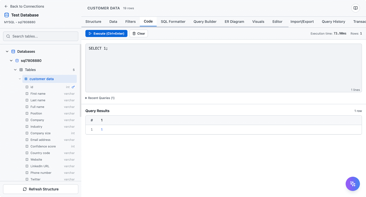 SQL Data Builder - Visual Database Management Tool image 4