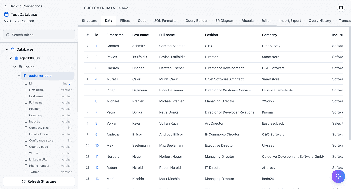 SQL Data Builder - Visual Database Management Tool image 1
