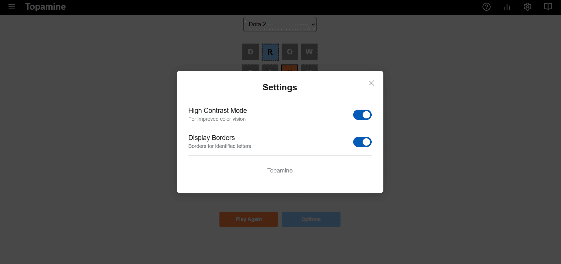 Topamine - Unlimited Themed Wordle Game image 2