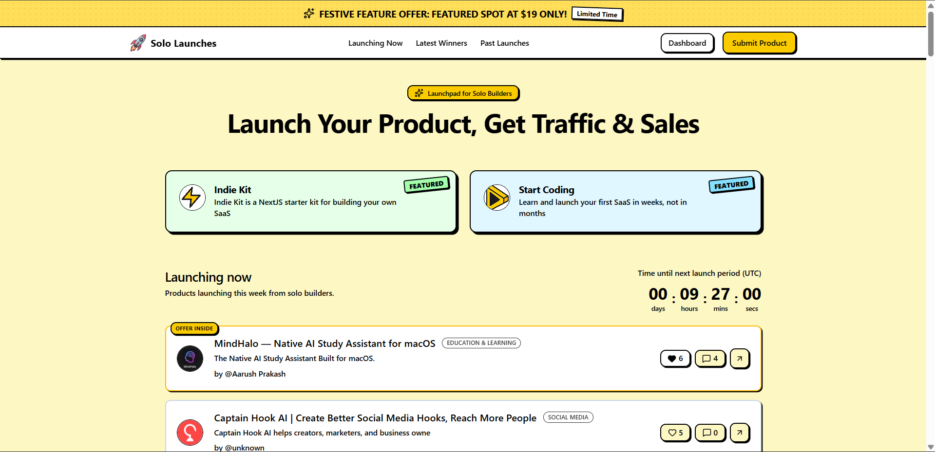 sololaunches.com image